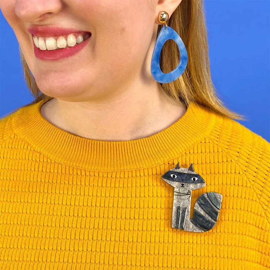 Erstwilder Brooches | Sunday Raccoon Brooch