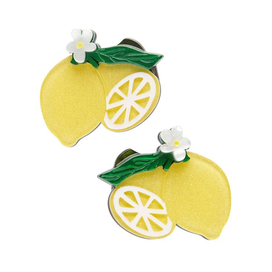 Erstwilder Hair Clips & Claws | Lemon Drop Hair Clips Set - 2 Piece