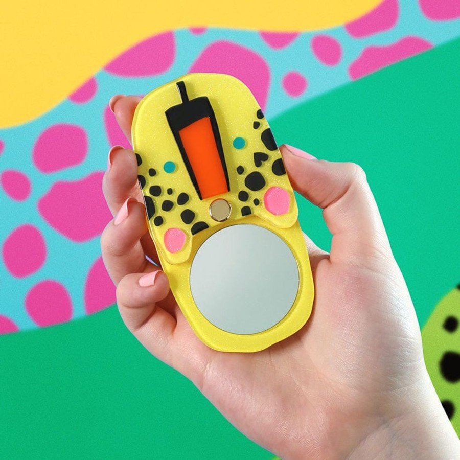 Erstwilder Mirror Compacts | Leo The Leopard Mirror Compact