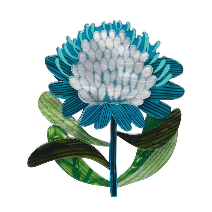 Erstwilder Brooches | Mythical Blue Waratah Brooch