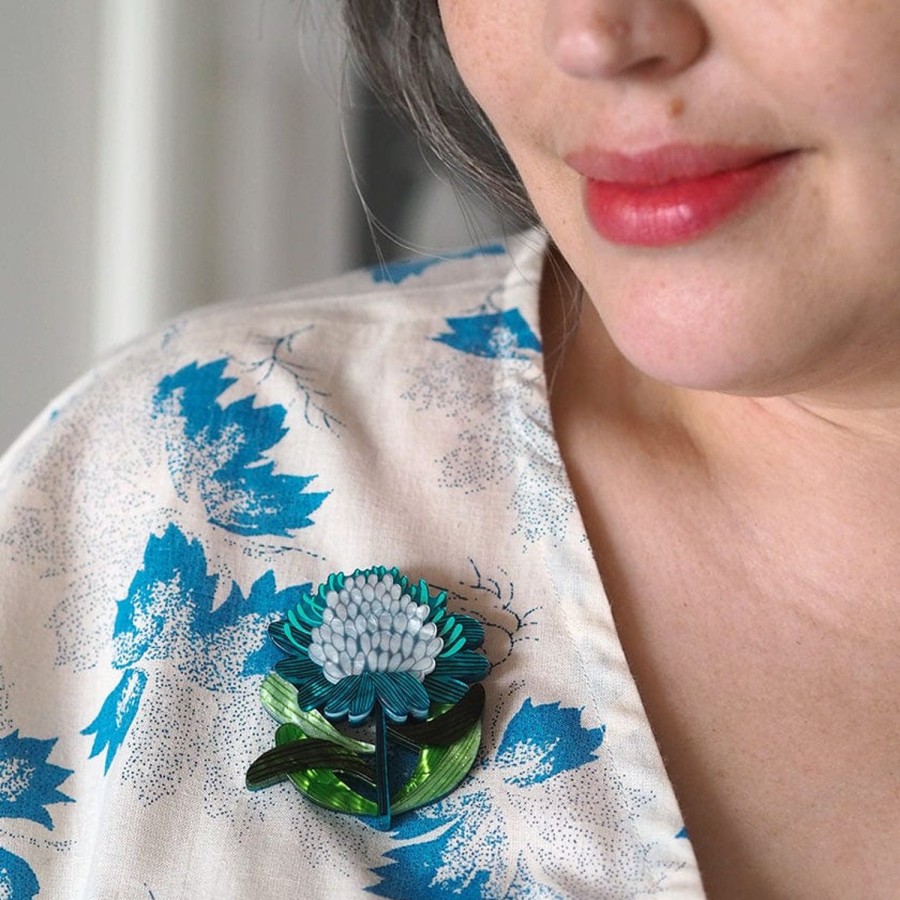 Erstwilder Brooches | Mythical Blue Waratah Brooch