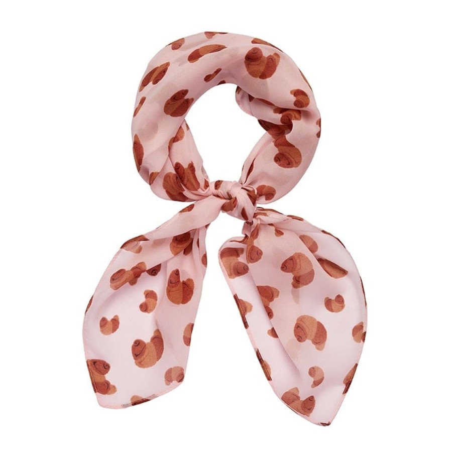 Erstwilder Scarves | La Croissant Head Scarf - Pink