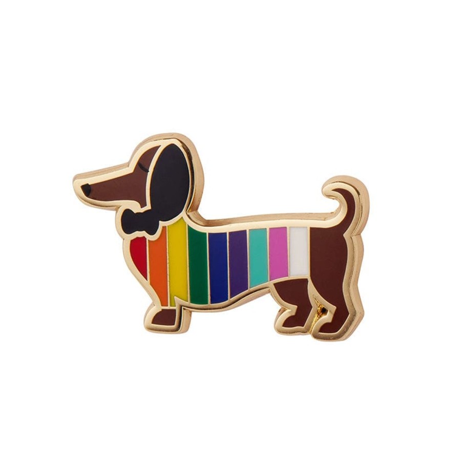 Erstwilder Enamel Pins | Spiffy The Supportive Dog Enamel Pin