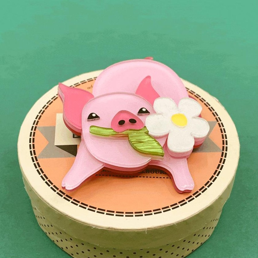 Erstwilder Brooches | Wilbur The Wonder Pig Brooch