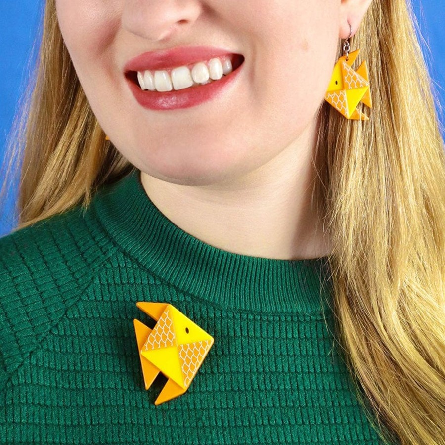 Erstwilder Brooches | The Memorable Goldfish Brooch