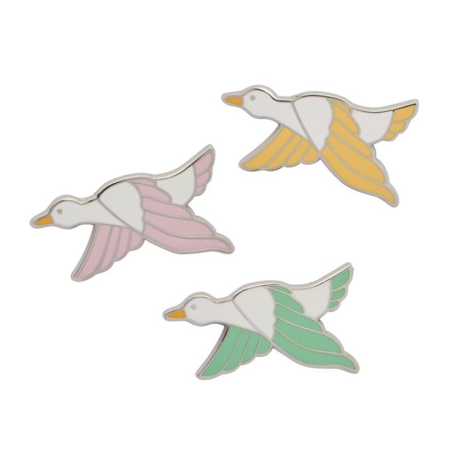 Erstwilder Enamel Pins | Flock Of Three Pin Set