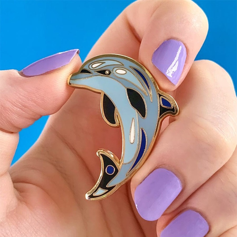 Erstwilder Enamel Pins | The Boastful Bottlenose Dolphin Enamel Pin