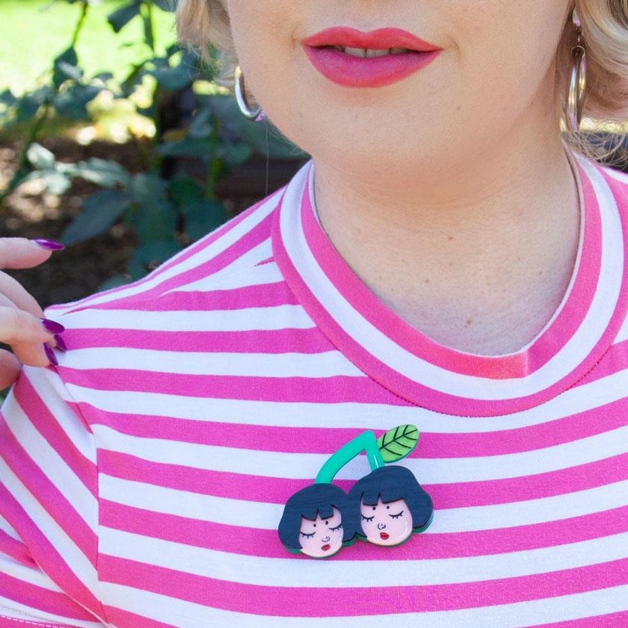 Erstwilder Brooches | Cherry Twins Brooch