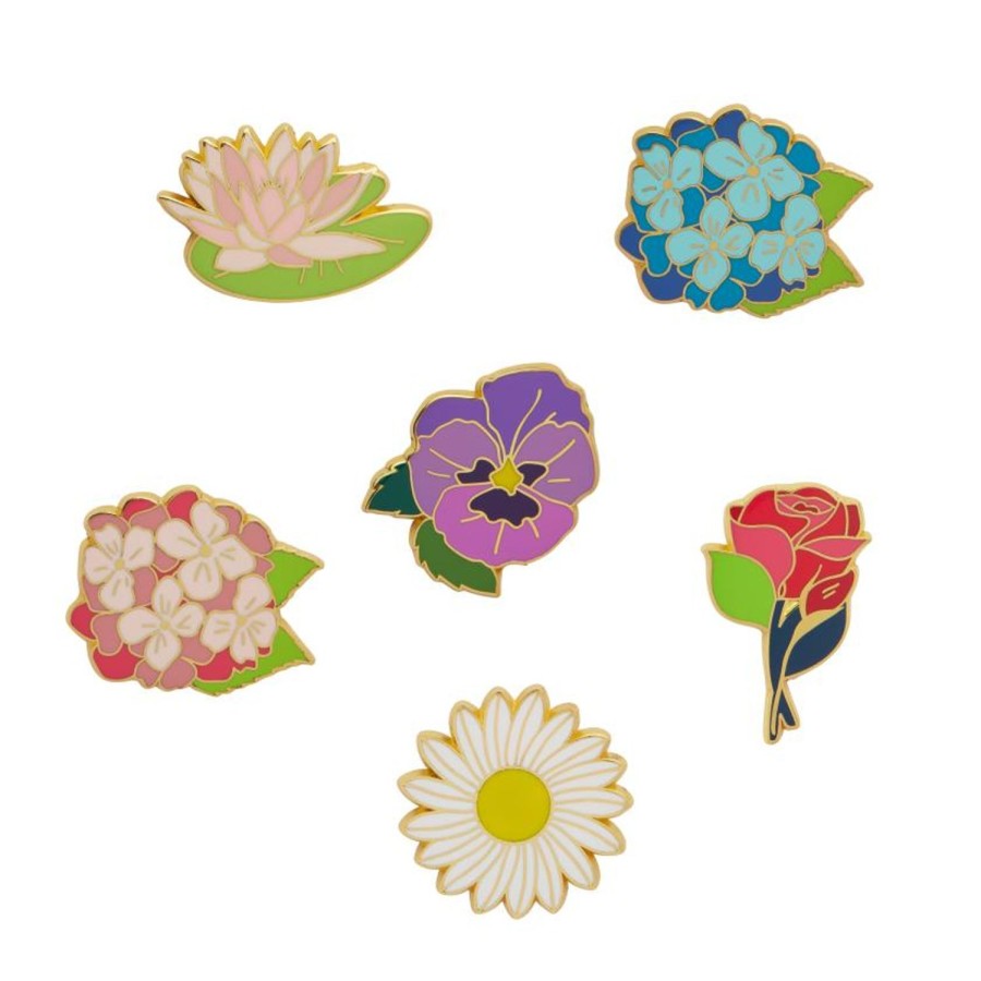 Erstwilder Enamel Pins | Floral Fancies Pin Set