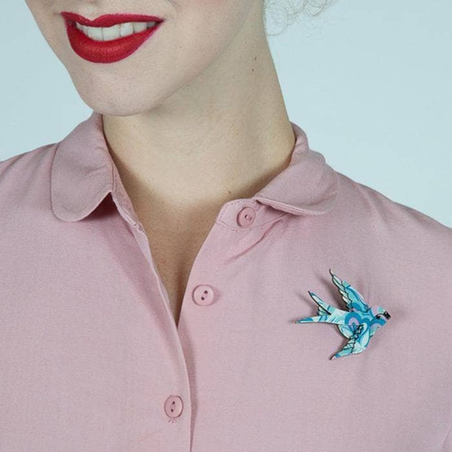 Erstwilder Brooches | Bluebird Of Happiness Brooch