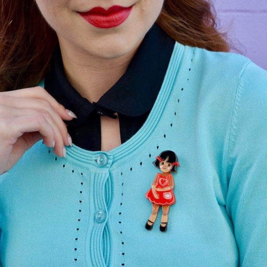 Erstwilder Brooches | Bendy Wendy Doll Brooch