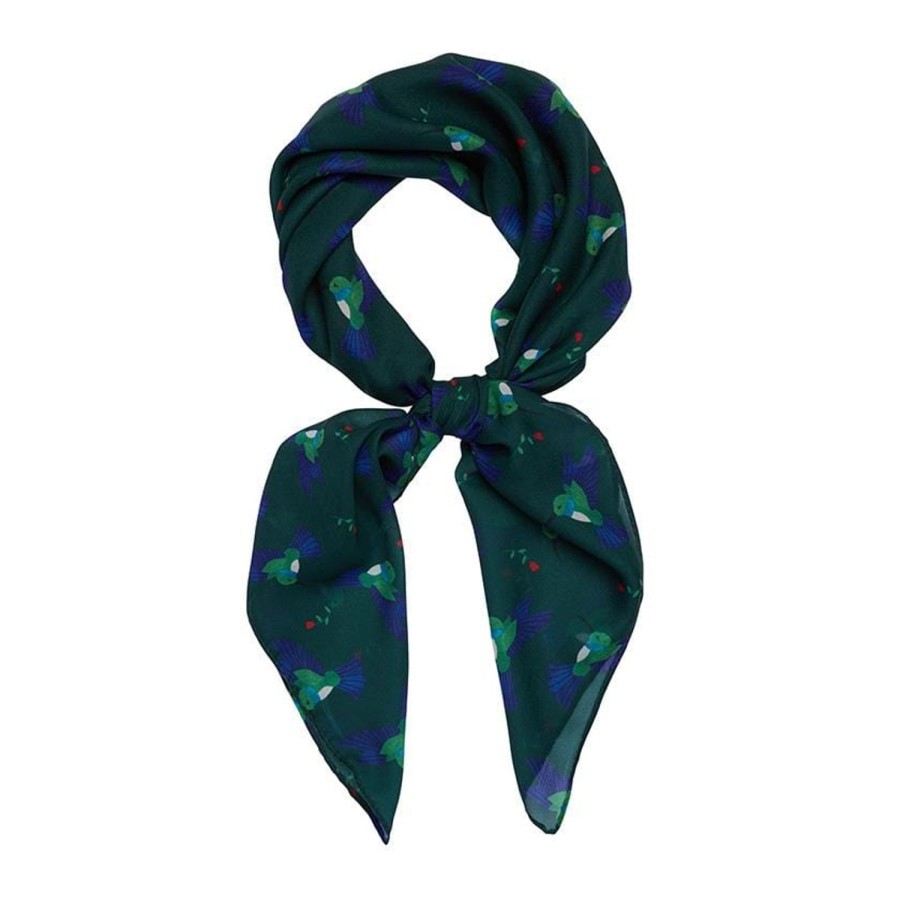 Erstwilder Scarves | Hyacinth Hummingbird Head Scarf