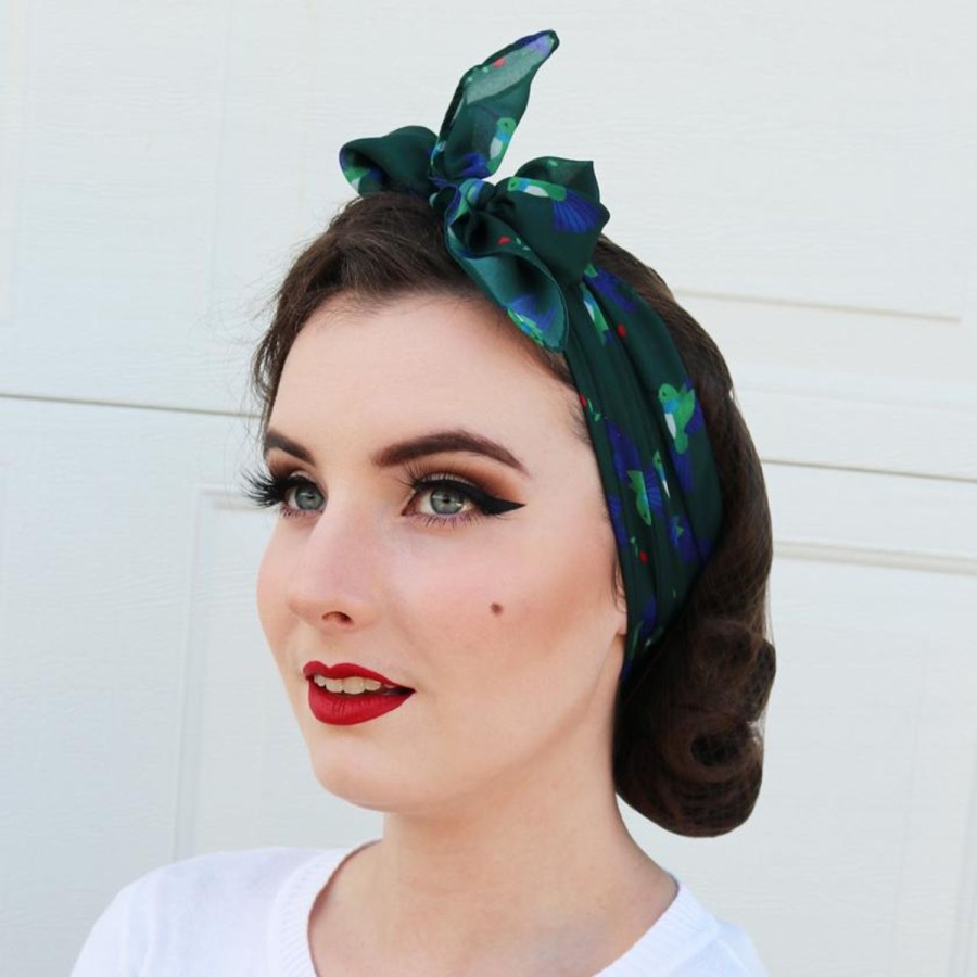 Erstwilder Scarves | Hyacinth Hummingbird Head Scarf