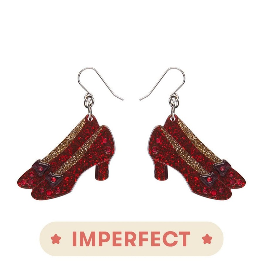 Erstwilder Earrings | Ruby Slippers Earrings (Imperfect)