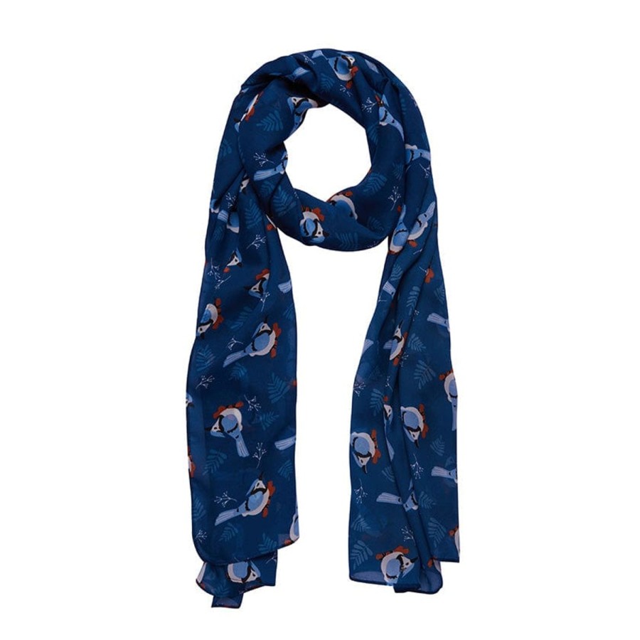 Erstwilder Scarves | Blue Jay Way Neck Scarf Navy