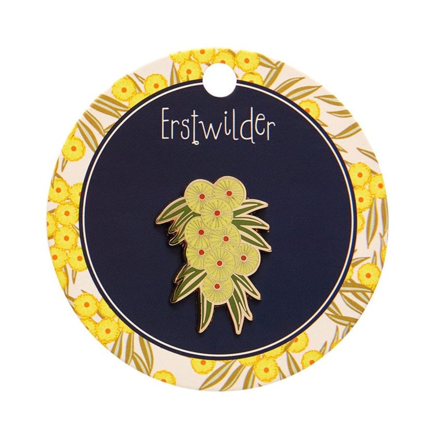 Erstwilder Enamel Pins | Acacia In Gold Enamel Pin