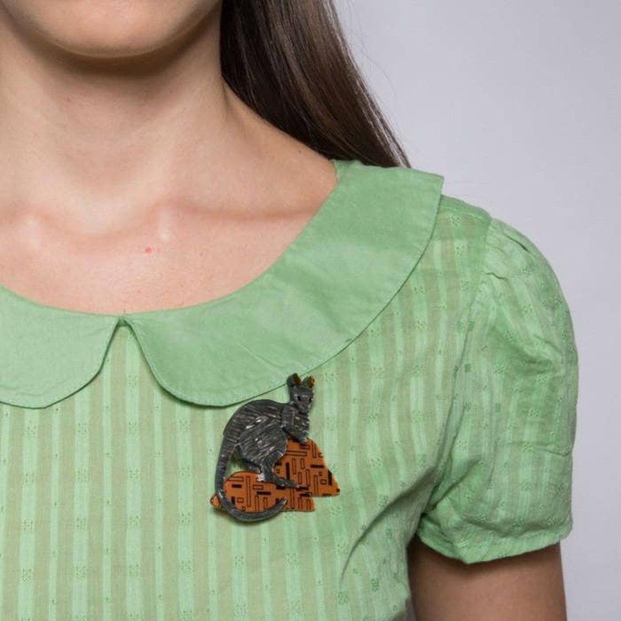 Erstwilder Brooches | Sure-Footed Shy Guy Wallaby Brooch