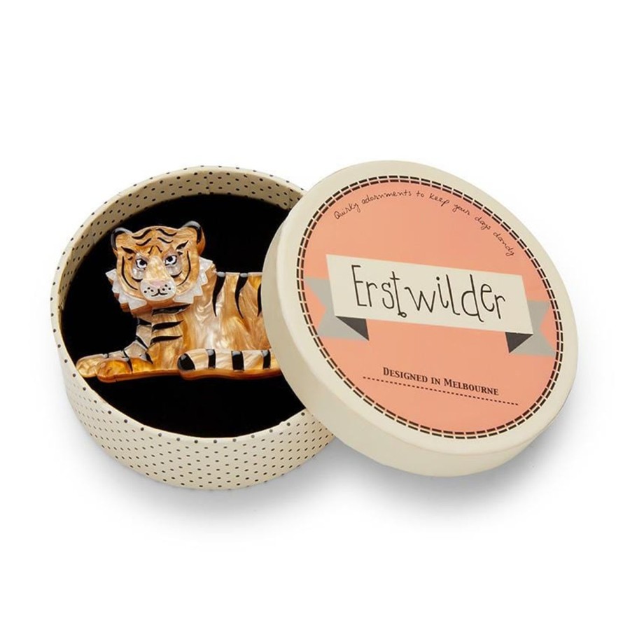 Erstwilder Brooches | Hairy Hobbes Tiger Brooch