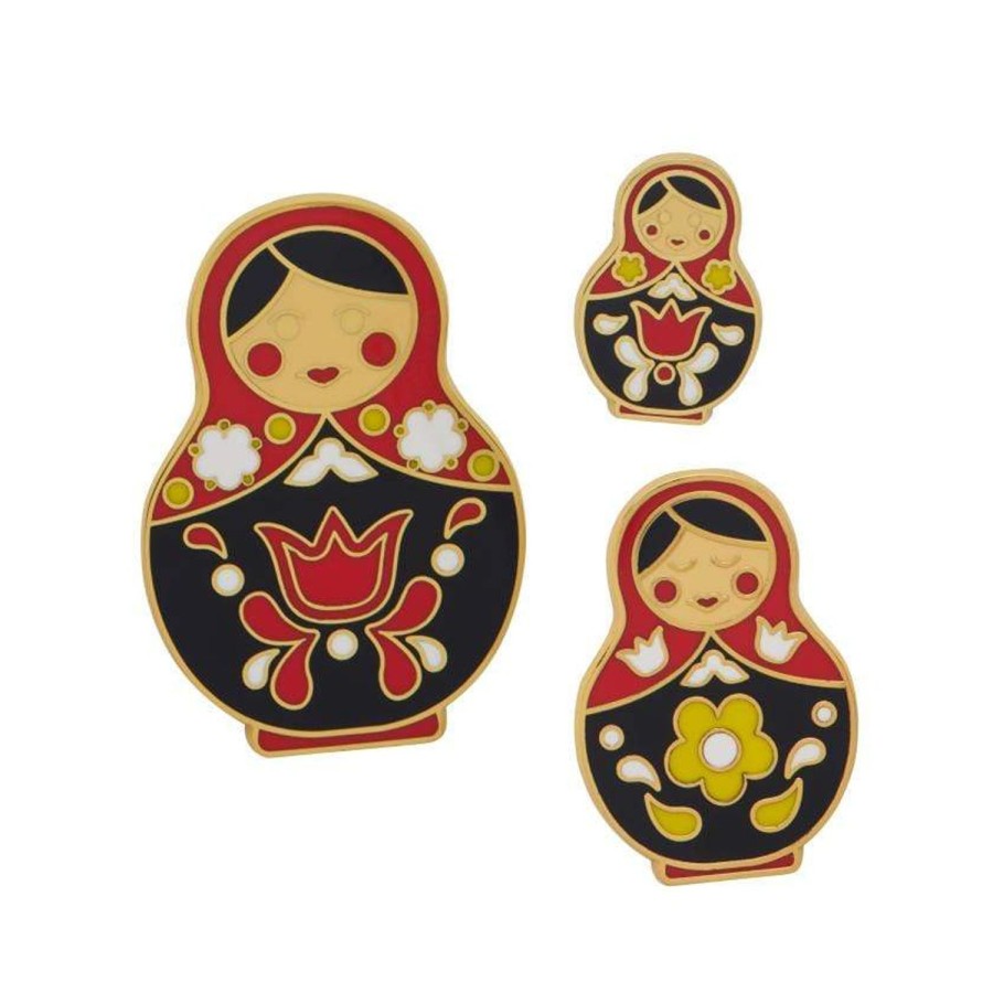 Erstwilder Enamel Pins | Matryoshka Memories Pin Set