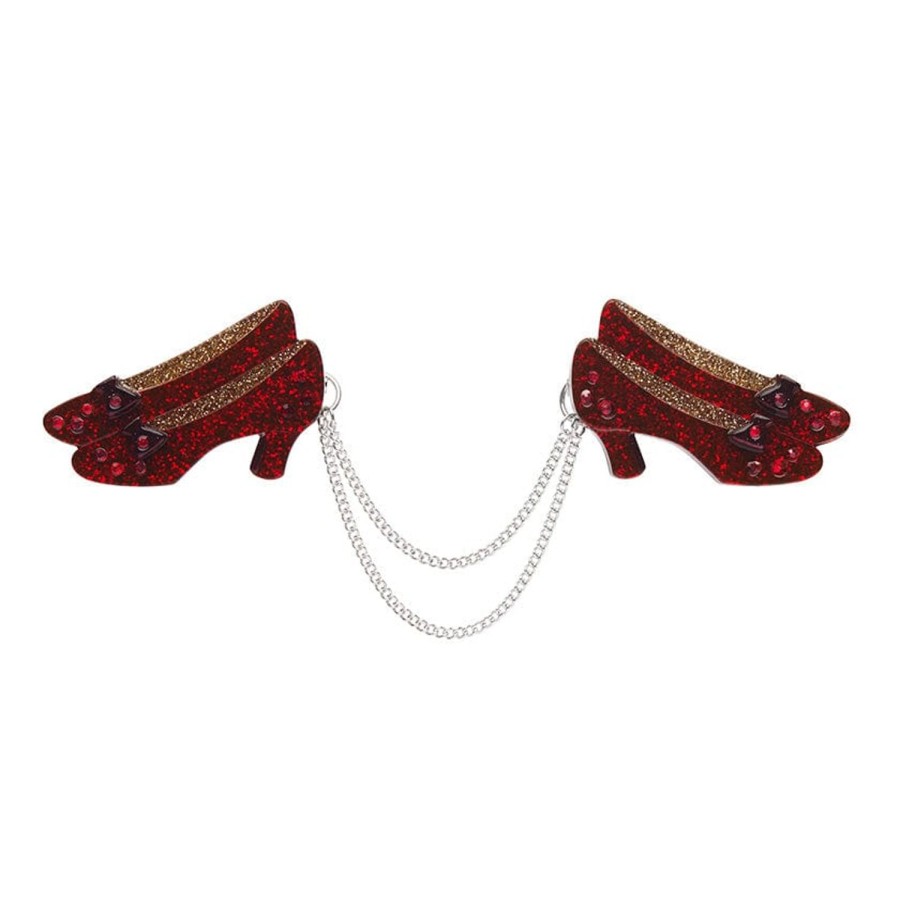 Erstwilder Brooches | Ruby Slippers Double Brooch