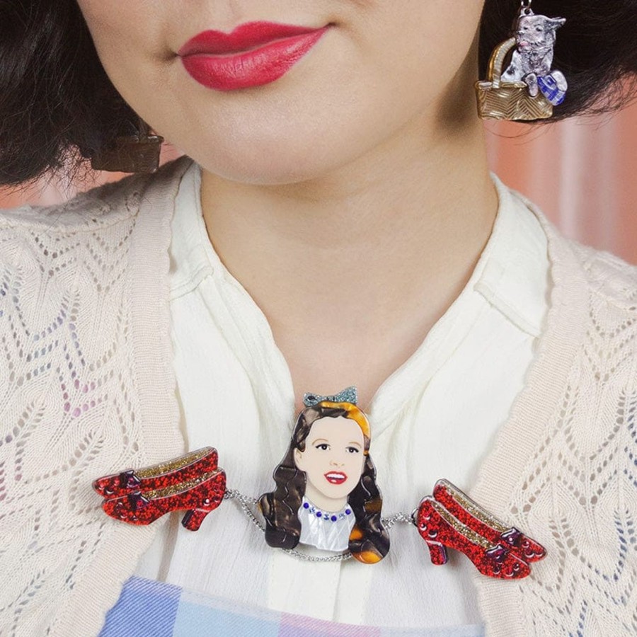 Erstwilder Brooches | Ruby Slippers Double Brooch