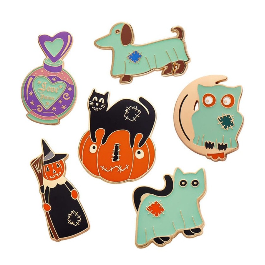 Erstwilder Enamel Pins | All Hallows Eve Enamel Pin Pack - 6 Pack