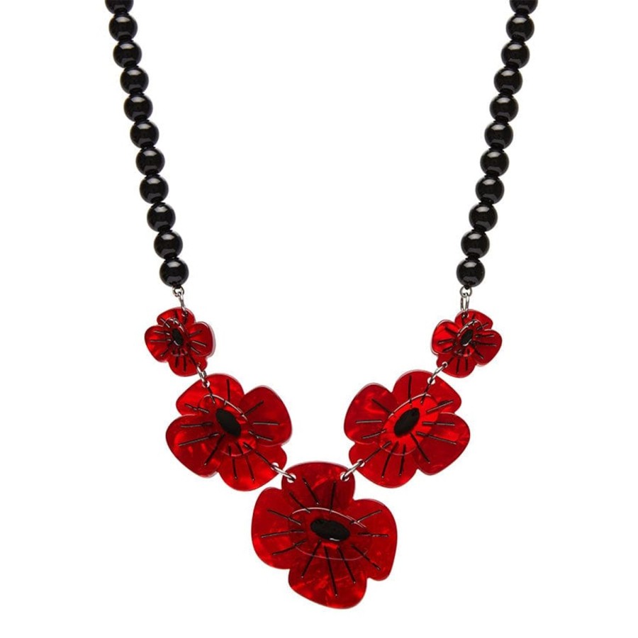 Erstwilder Necklaces | Remembrance Poppy Necklace