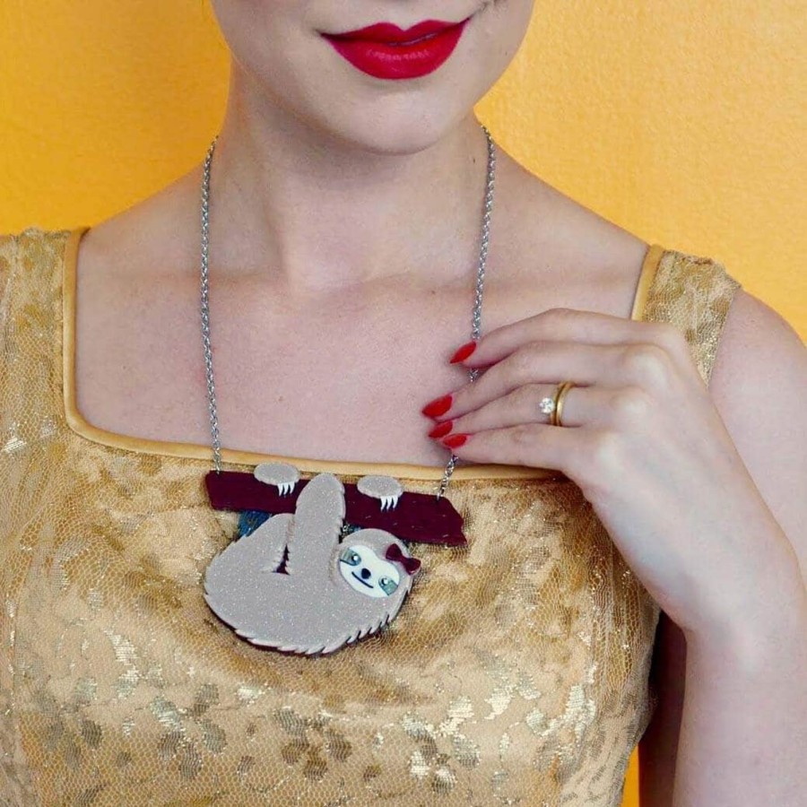 Erstwilder Necklaces | Sybil The Sloth Necklace