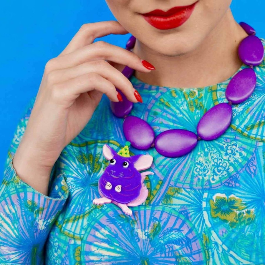 Erstwilder Brooches | Chaz The Chinchilla Brooch