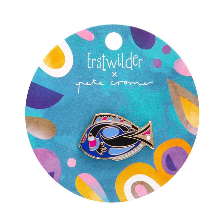 Erstwilder Enamel Pins | The Sartorial Surgeon Fish Enamel Pin