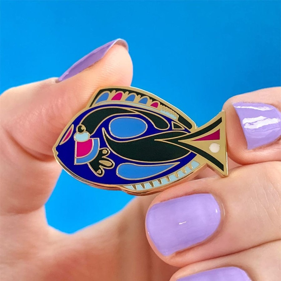 Erstwilder Enamel Pins | The Sartorial Surgeon Fish Enamel Pin