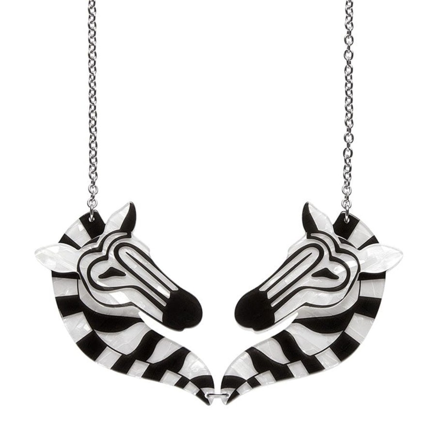 Erstwilder Necklaces | Zelda The Zany Zebra Necklace