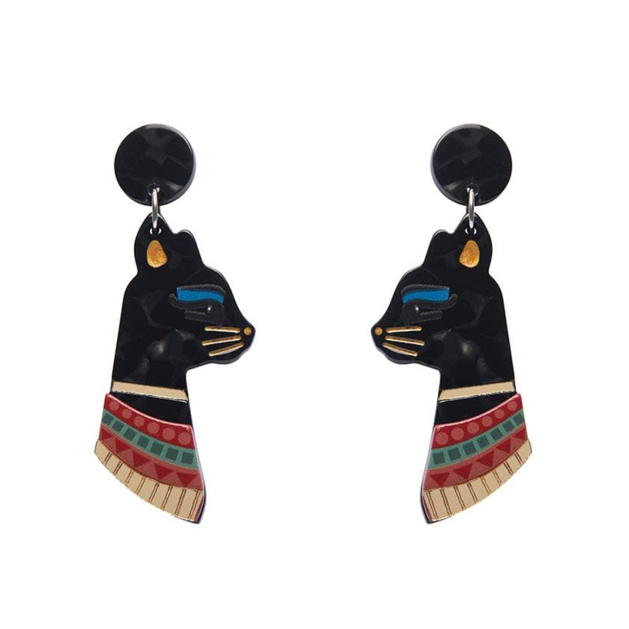 Erstwilder Earrings | Bastet The Protector Drop Earrings