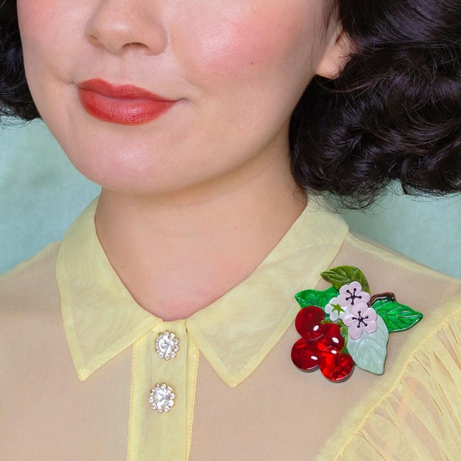 Erstwilder Brooches | Blossoming Cherries Brooch