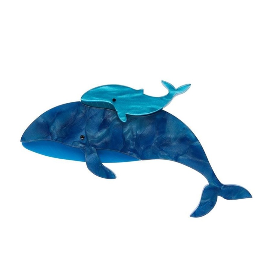 Erstwilder Brooches | Benevolent Behemoths Blue Whale Brooch