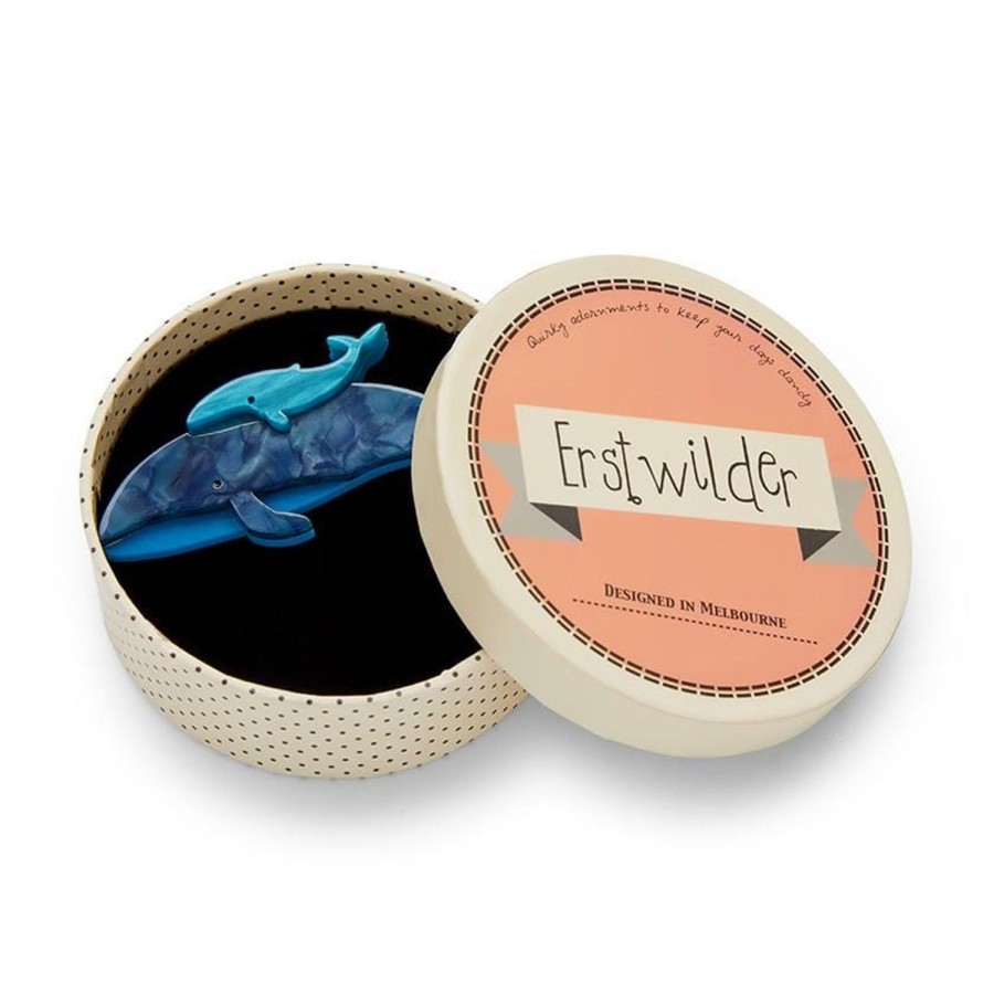 Erstwilder Brooches | Benevolent Behemoths Blue Whale Brooch