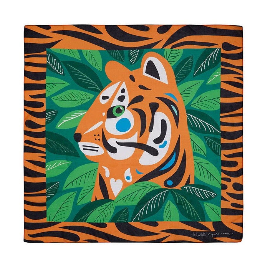 Erstwilder Scarves | The Tranquil Tiger Square Scarf