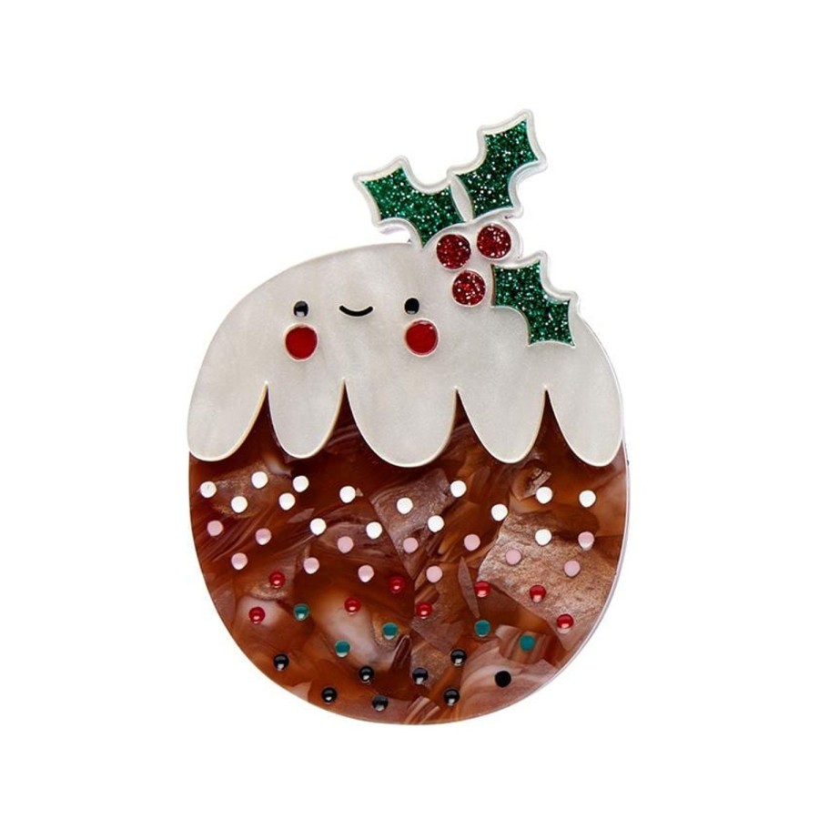 Erstwilder Brooches | Plum Puddie Brooch