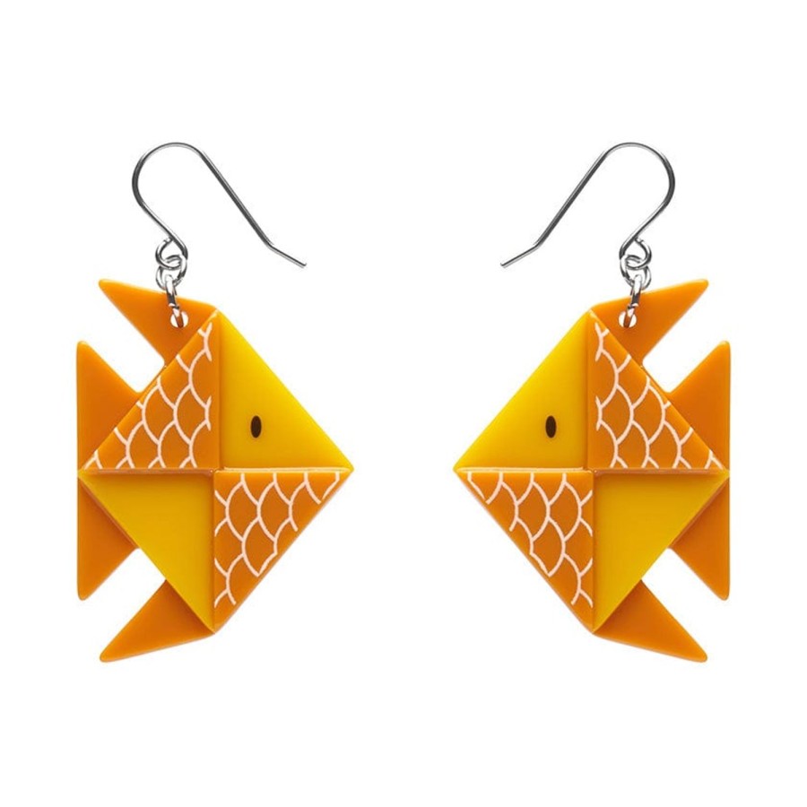 Erstwilder Earrings | The Memorable Goldfish Drop Earrings