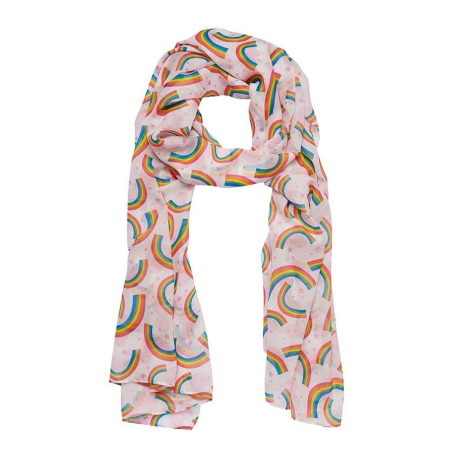 Erstwilder Scarves | Rainbow Heart Large Neck Scarf