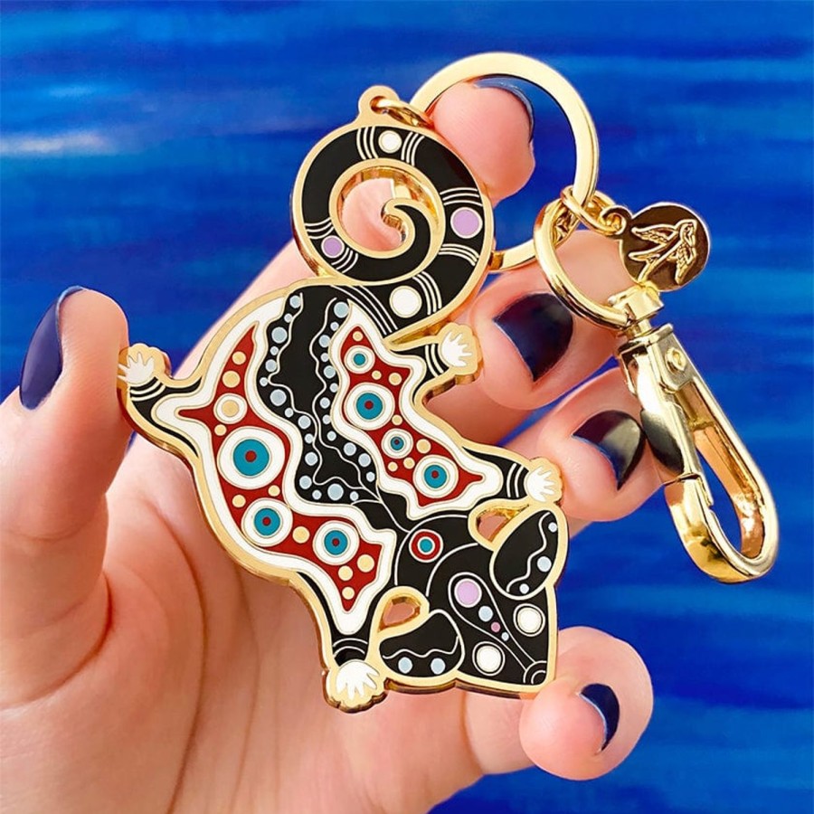 Erstwilder Enamel Key Rings | The Possum 'Midin' Key Ring