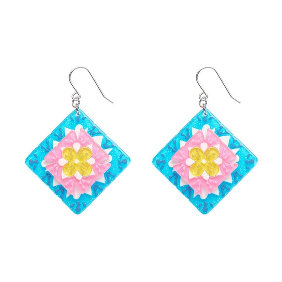 Erstwilder Earrings | Cosy Comfort Earrings - Blue