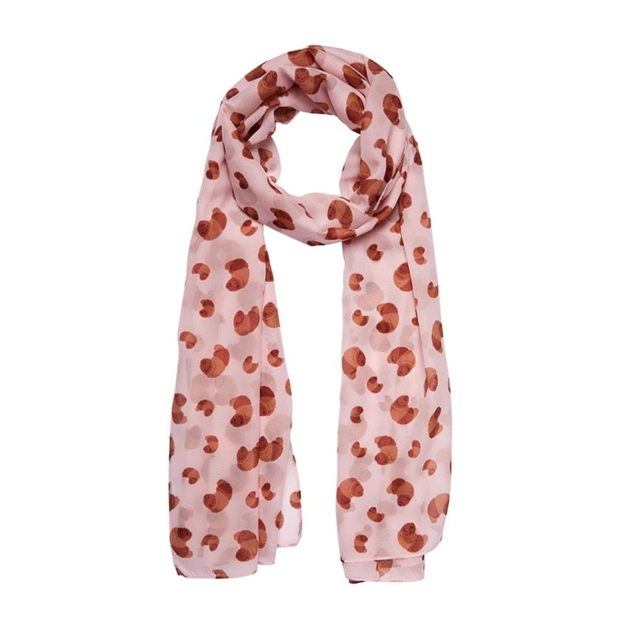 Erstwilder Scarves | La Croissant Large Neck Scarf - Pink