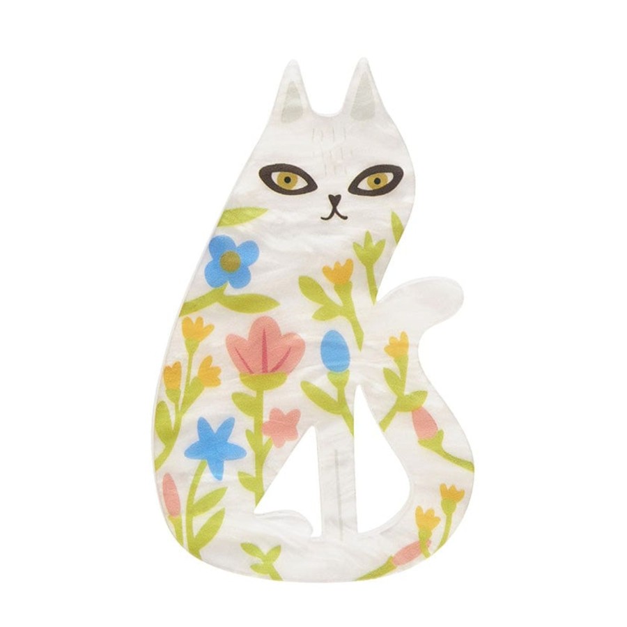 Erstwilder Brooches | Feline Florescence Brooch