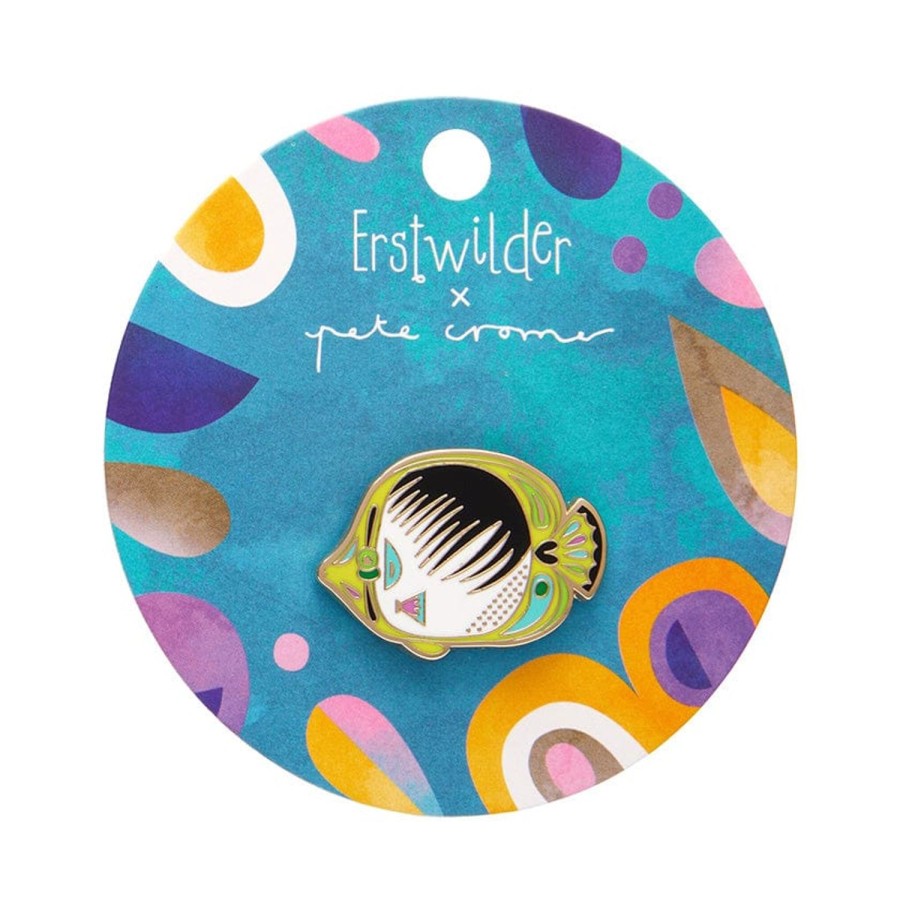 Erstwilder Enamel Pins | The Bedazzling Butterflyfish Enamel Pin