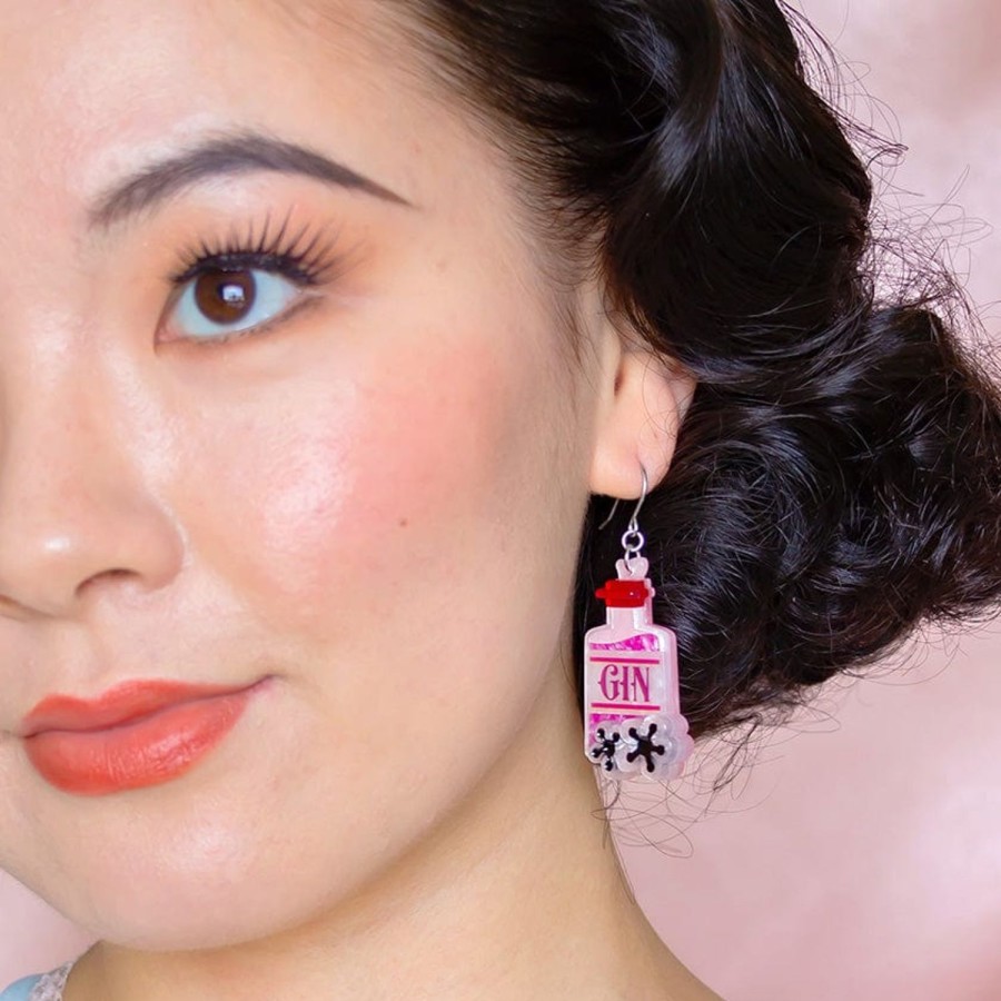 Erstwilder Earrings | Pink Gin Party Drop Earrings