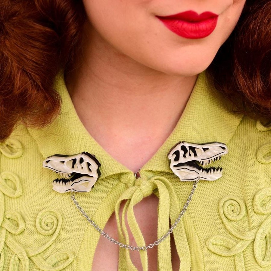 Erstwilder Brooches | Bad To The Bone Cardigan Clips