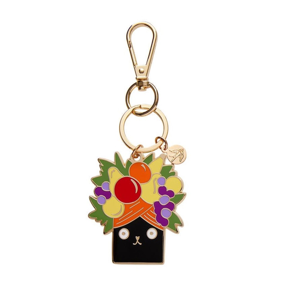 Erstwilder Enamel Key Rings | Catmen Miranda Enamel Key Ring