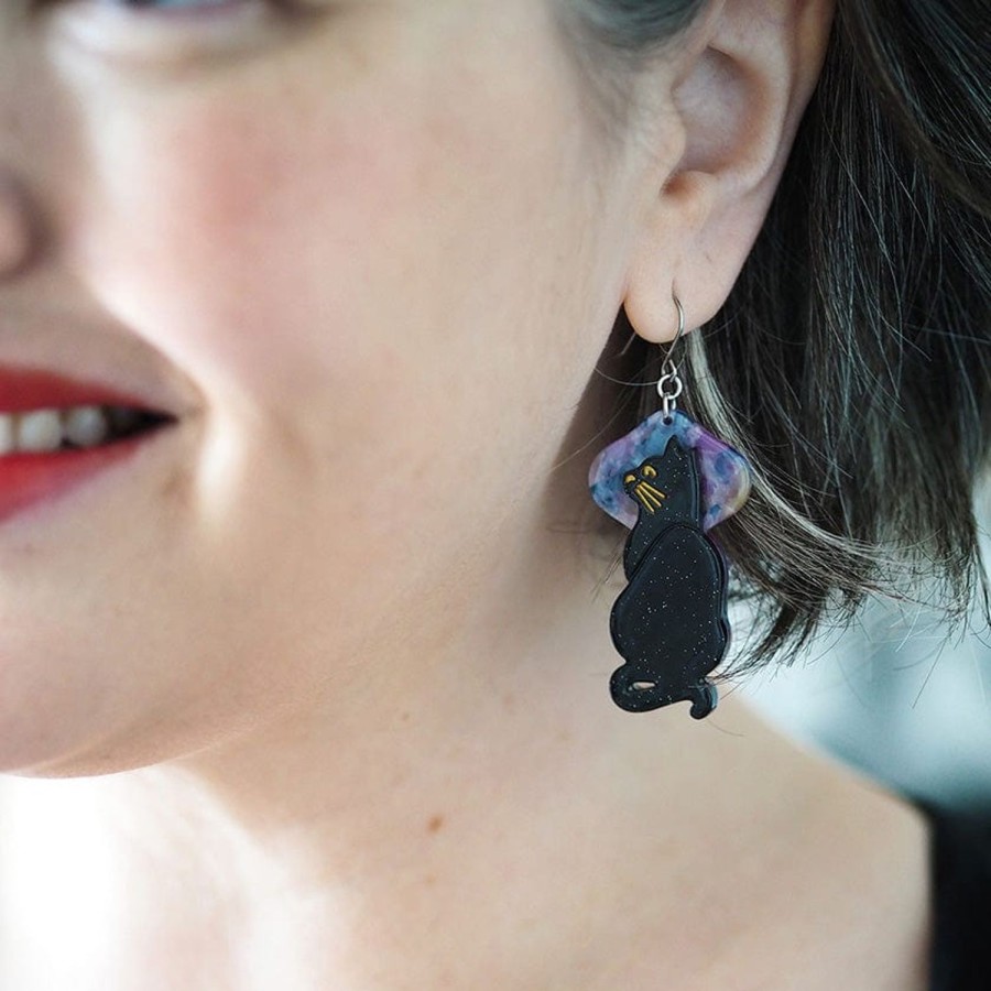 Erstwilder Earrings | Le Chat Miaule Drop Earrings