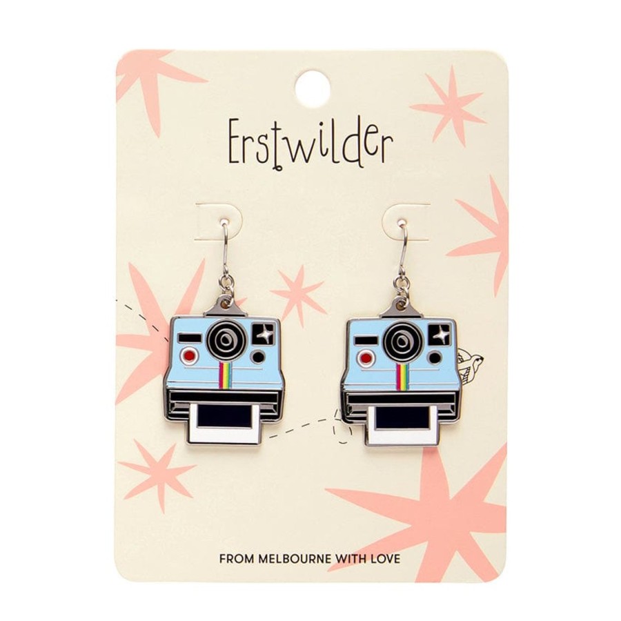 Erstwilder Enamel Earrings | Picture Of Us Enamel Drop Earrings